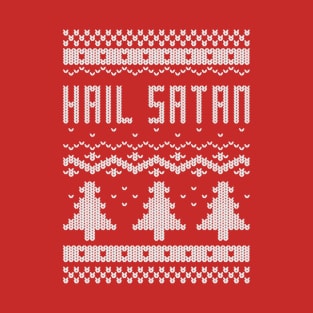 Ugly "Hail Satan" Christmas Sweater T-Shirt