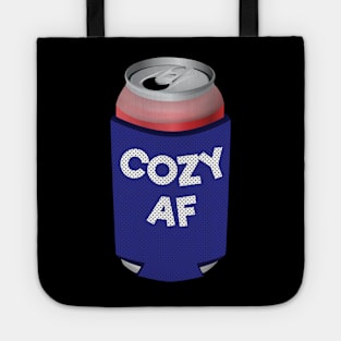 Cozy AF Can Koozie Design Tote