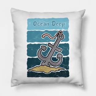 Deep Ocean Anchor Pillow