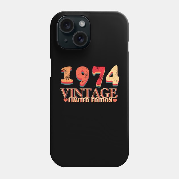 Vintage 1974 Limited Edition Phone Case by Whisky1111