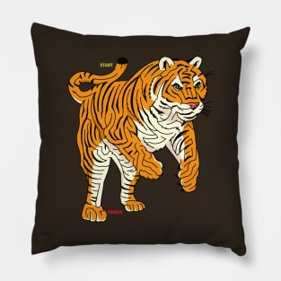 A-Maze-ing Tiger Pillow