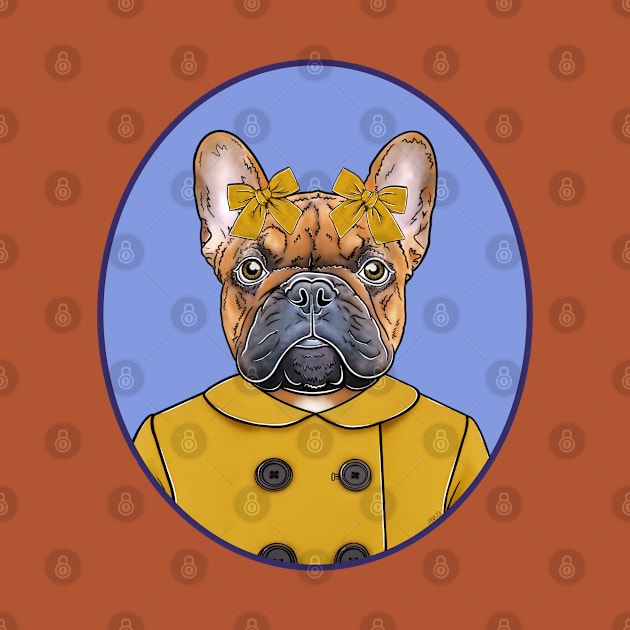 Frenchie in a Pea Coat by FivePugs