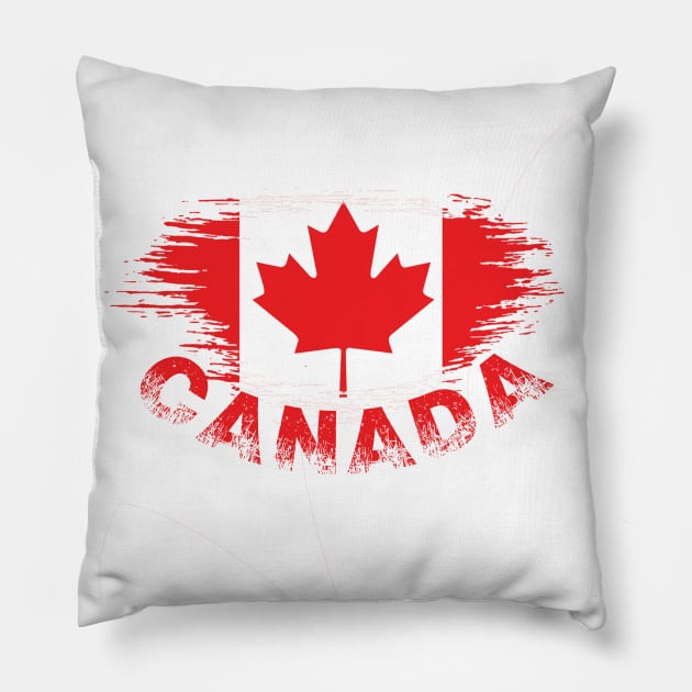 canada t-shit Pillow by adouniss