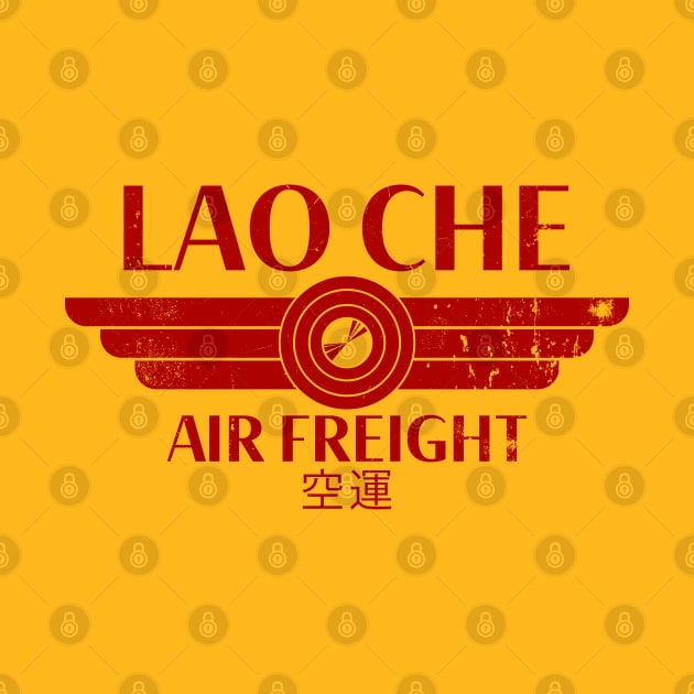 Lao Che Air Freight - red distressed by spicytees