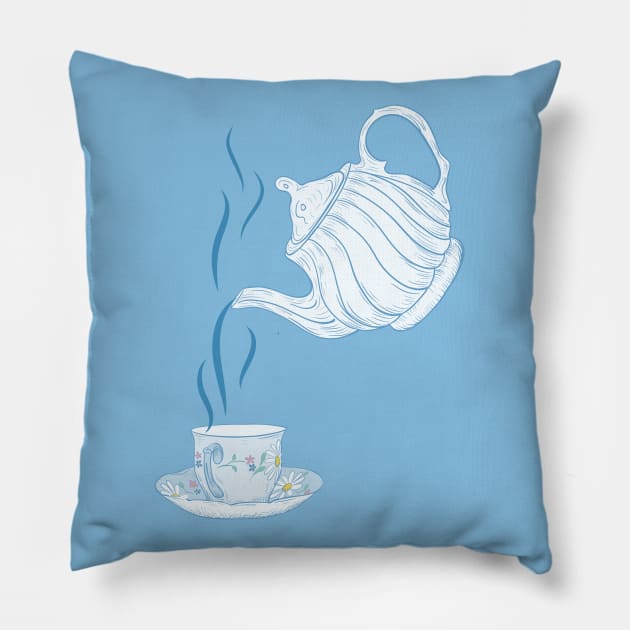 Tea Time Pillow by SWON Design