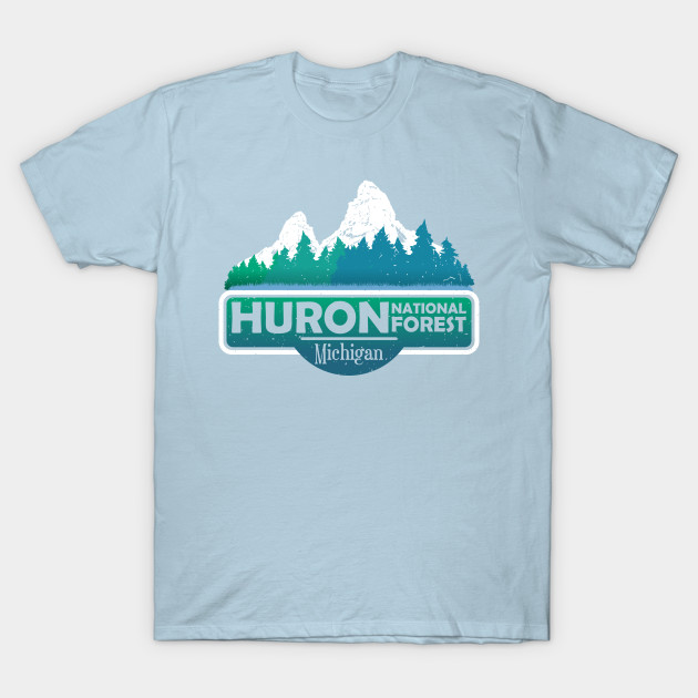 Discover Huron National Forest MI State, Michigan USA, Nature Landscape - Huron National Forest - T-Shirt