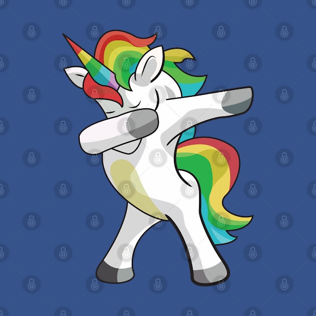 Dabbing rainbow Unicorn by Ram94