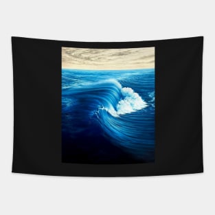 Majestic ocean waves painting Tapestry