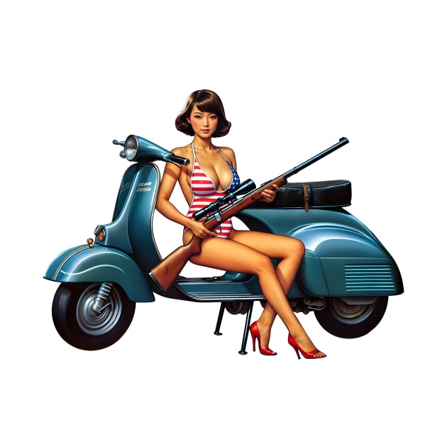 Scooter Girl by Rawlifegraphic