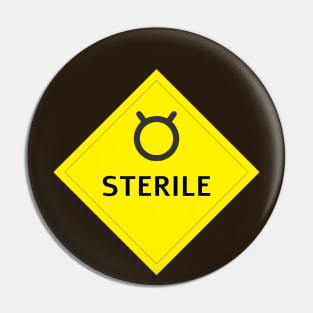 Sterile person warning Pin