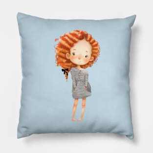 Curly Ginger 1 Pillow