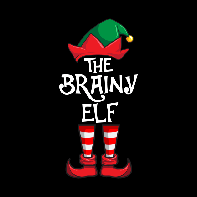 Brainy Elf Matching Family Christmas Smart by hazlleylyavlda