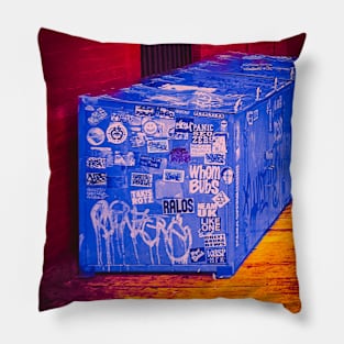 Street Sticker Tag NYC Pop Art Pillow