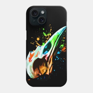 Raven colorful skull design Phone Case