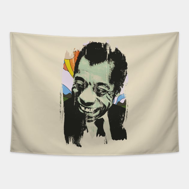 James Baldwin Tapestry by HAPPY TRIP PRESS