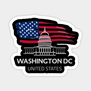 Washington DC DC Vintage Magnet