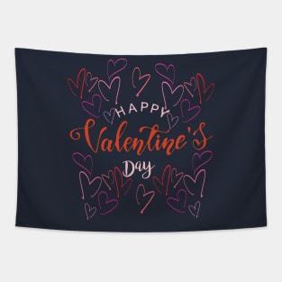 Lots of Love Happy Valentine's Day Tapestry