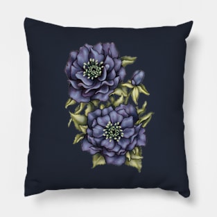 Roses in the Dark Pillow