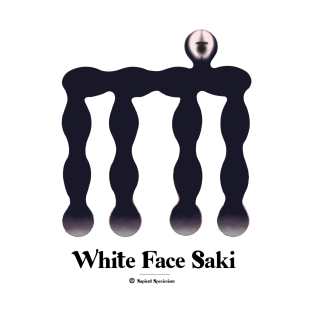 Bold monkey print "white face saki" T-Shirt