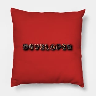 Developer Lava Letters Pillow