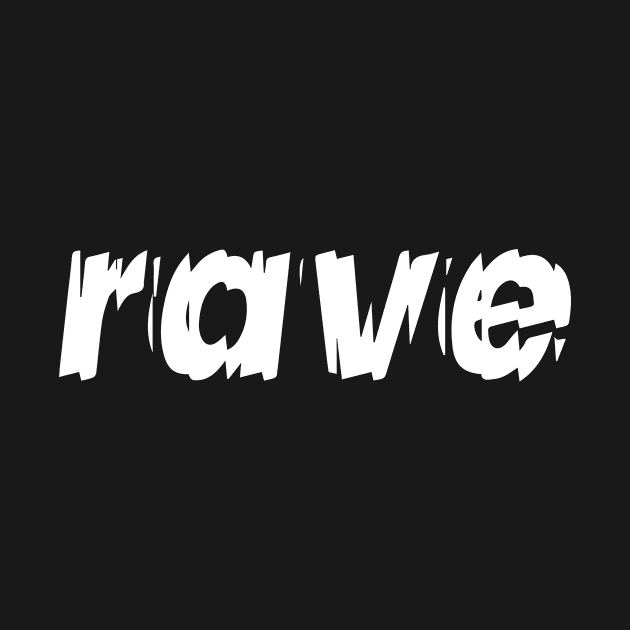 rave distorted logo by lkn