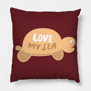 Turtle Save Ocean Pillow