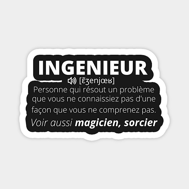 Engineer - Definition Magnet by ghjura