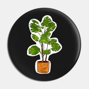 Monstera Plant Parent Pin