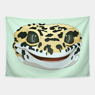 Leopard Gecko Face Tapestry