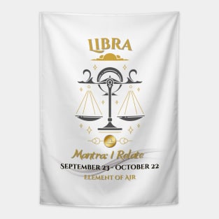 Zodiac Libra Mantra Tapestry