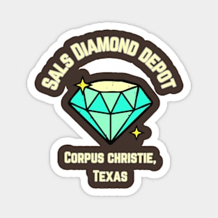 Retro diamonds Magnet