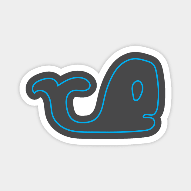 Blue whale Magnet by knolios