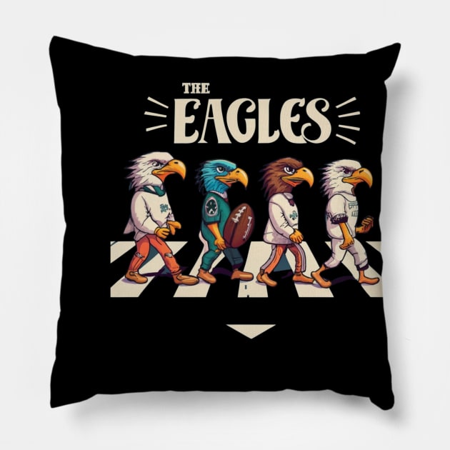 The eagles funny Philadelphia eagles football design Pillow by Nasromaystro