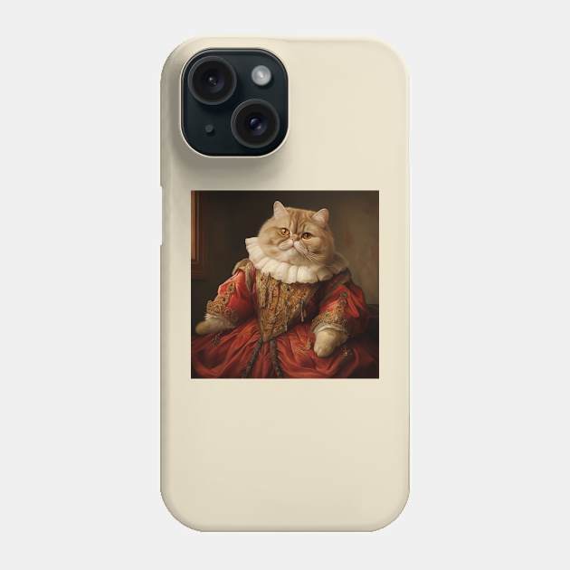 Royal Cat T-Shirt Phone Case by Polera Palace