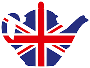 British teapot Great Britain UK United Kingdom Flag gift idea Magnet