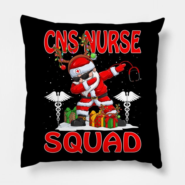 Christmas Cns Nurse Squad Reindeer Pajama Dabing Santa Pillow by intelus