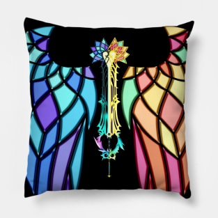 Nightmare's end / Mirage split glass wings Pillow