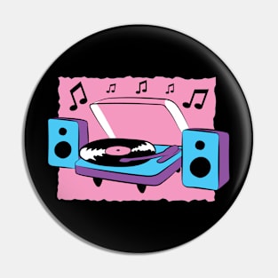 Turntable Cartoon Pin