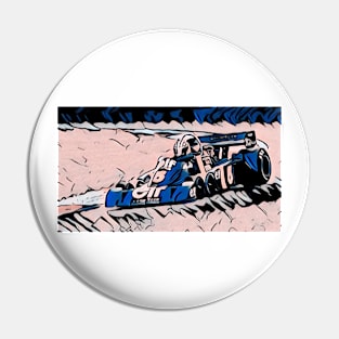 6 Wheeler Formula 1 Race Car Pin