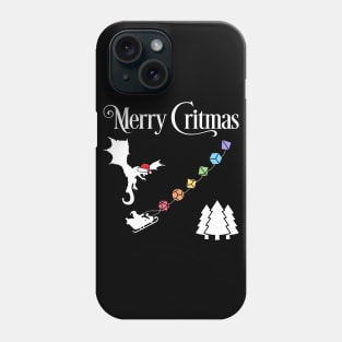 Merry Critmas Santa Sleigh Dice Phone Case