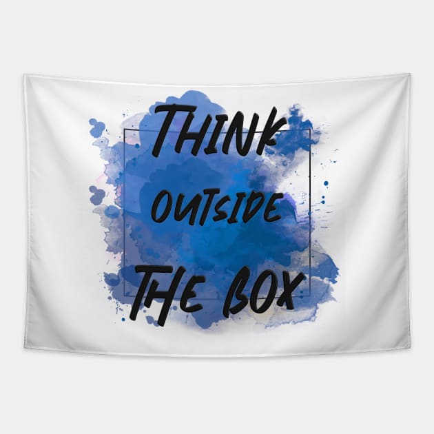 Think outiside the box Tapestry by RosegoldDreams