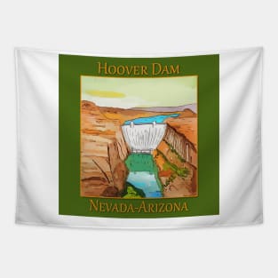 Hoover Dam on the Colorado River, on the Nevada-Arizona border Tapestry