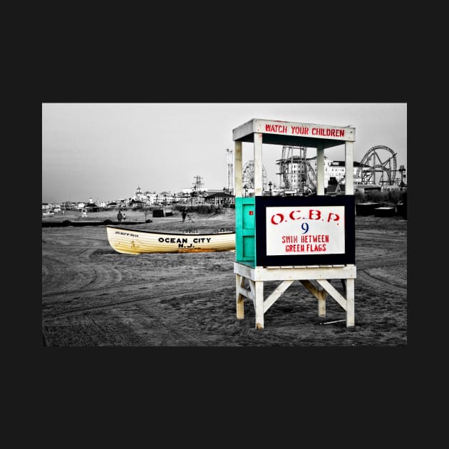 Ocean City NJ Lifeguard Stand by JimDeFazioPhotography