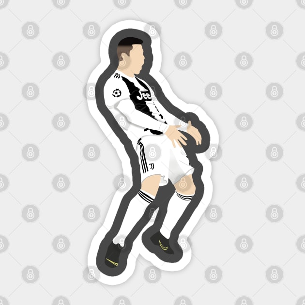 Cristiano Ronaldo Celebration Sticker Sticker for Sale by Football Tee