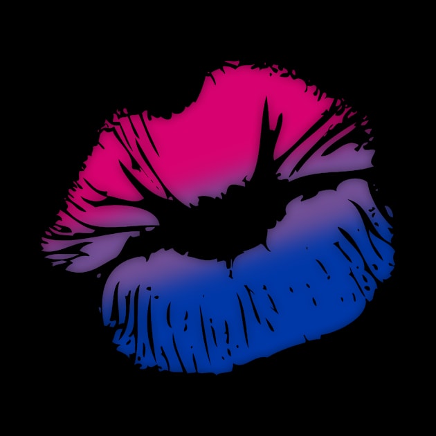 Bisexual Big Kissing Lips by wheedesign