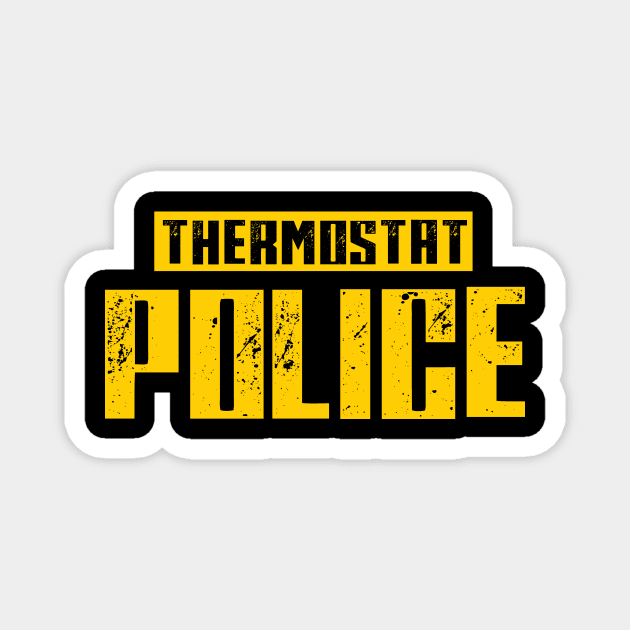 THERMOSTAT POLICE RETRO Magnet by HelloShop88