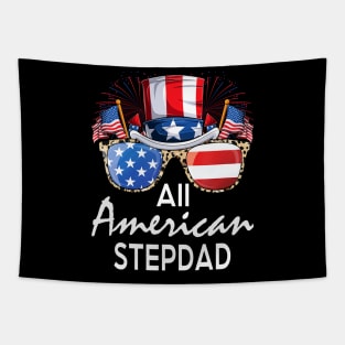 All American Stepdad 4th of July USA America Flag Sunglasses Tapestry