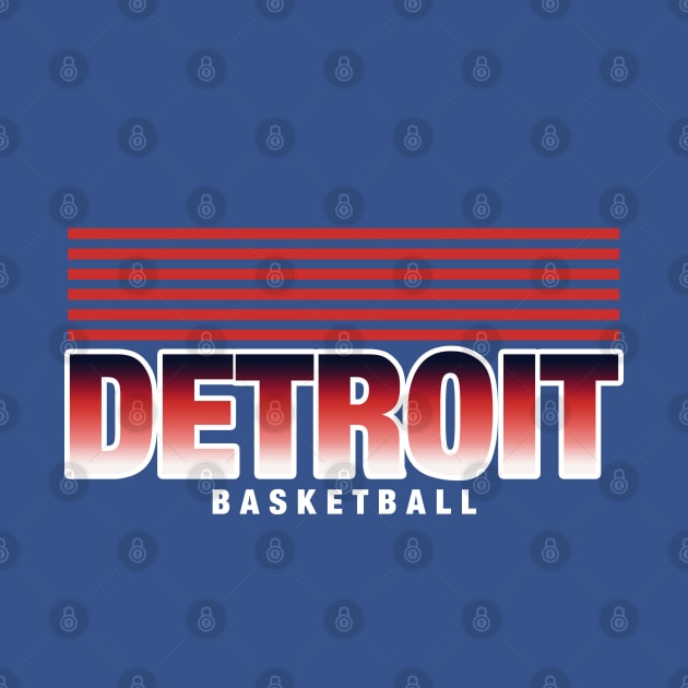 Detroit basketball vintage by BVHstudio