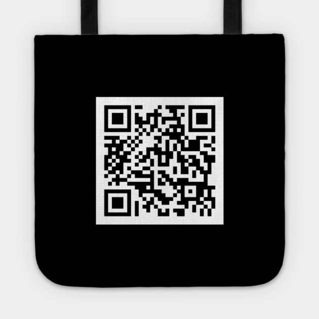 Qr Code Rick Astley Never Gonna Give You Up Rick Roll Rickroll Rickroll Bolsa De Tela Teepublic Mx