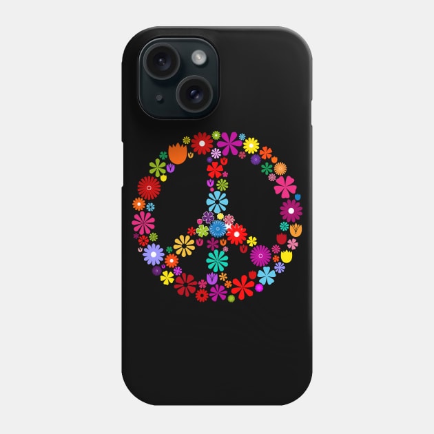 Peace Love Sign Phone Case by AdeShirts